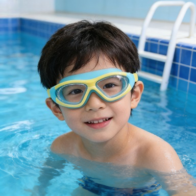 Swim Goggles Anti Fog Uv - Gafas de natación de gran tamaño,