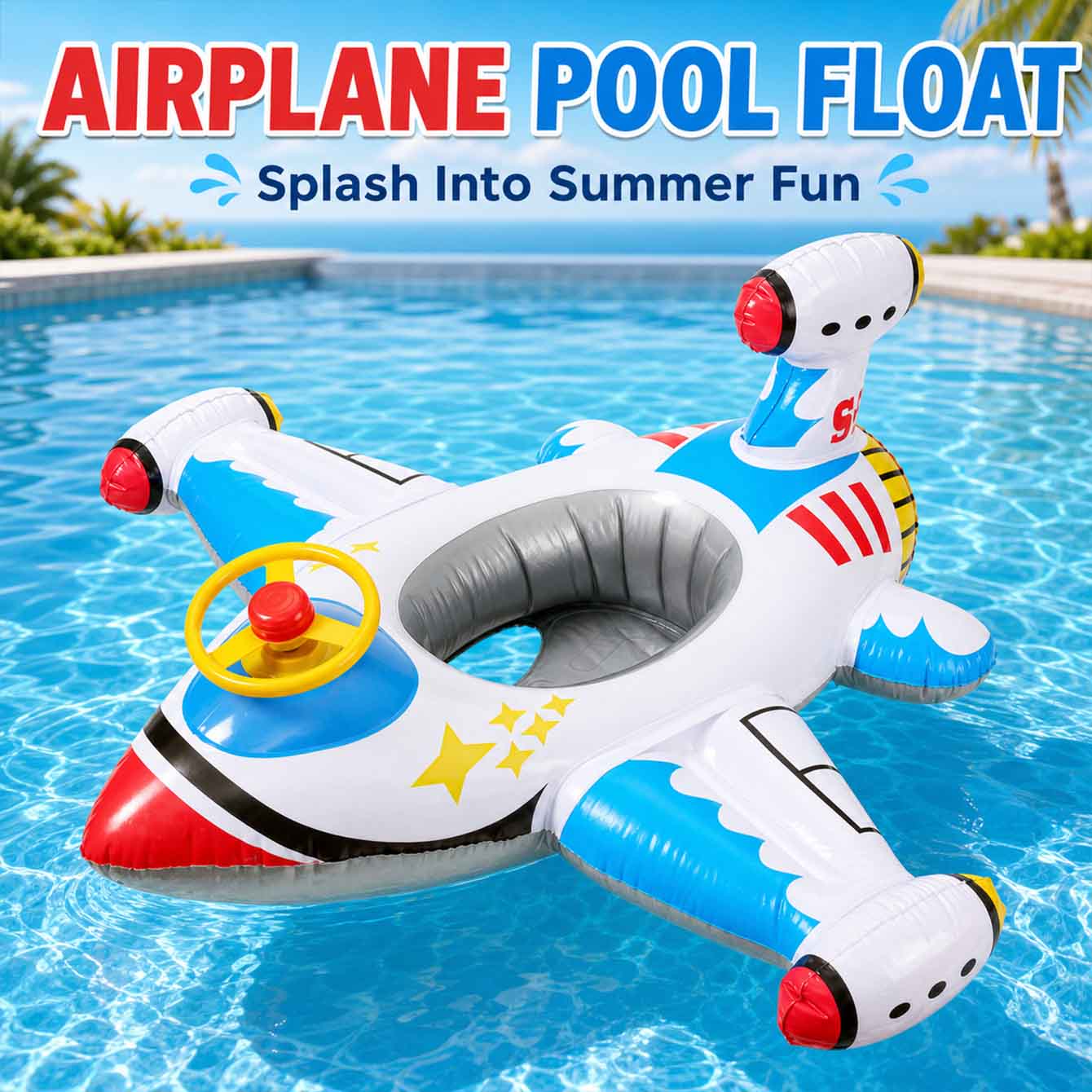 Pool Float Ring Inflatable - 1 unidad de flotador inflable para
