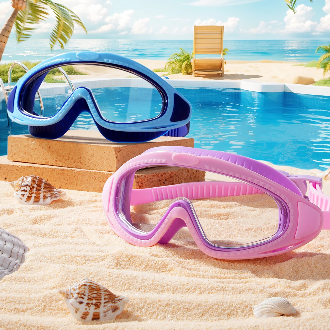 Swim Goggles Anti Fog Uv - Gafas de Natación Unisex para Adultos