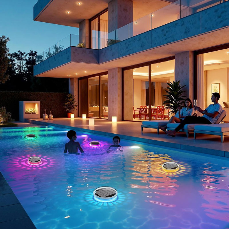 Pool Light Solar Rechargeable - Luces de piscina, flotantes recargables solares,