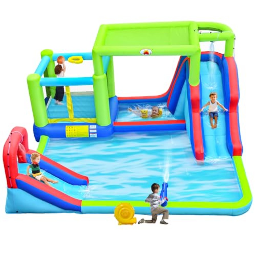 Water Slide Inflatable - Tobogán Acuático Inflable para Uso en