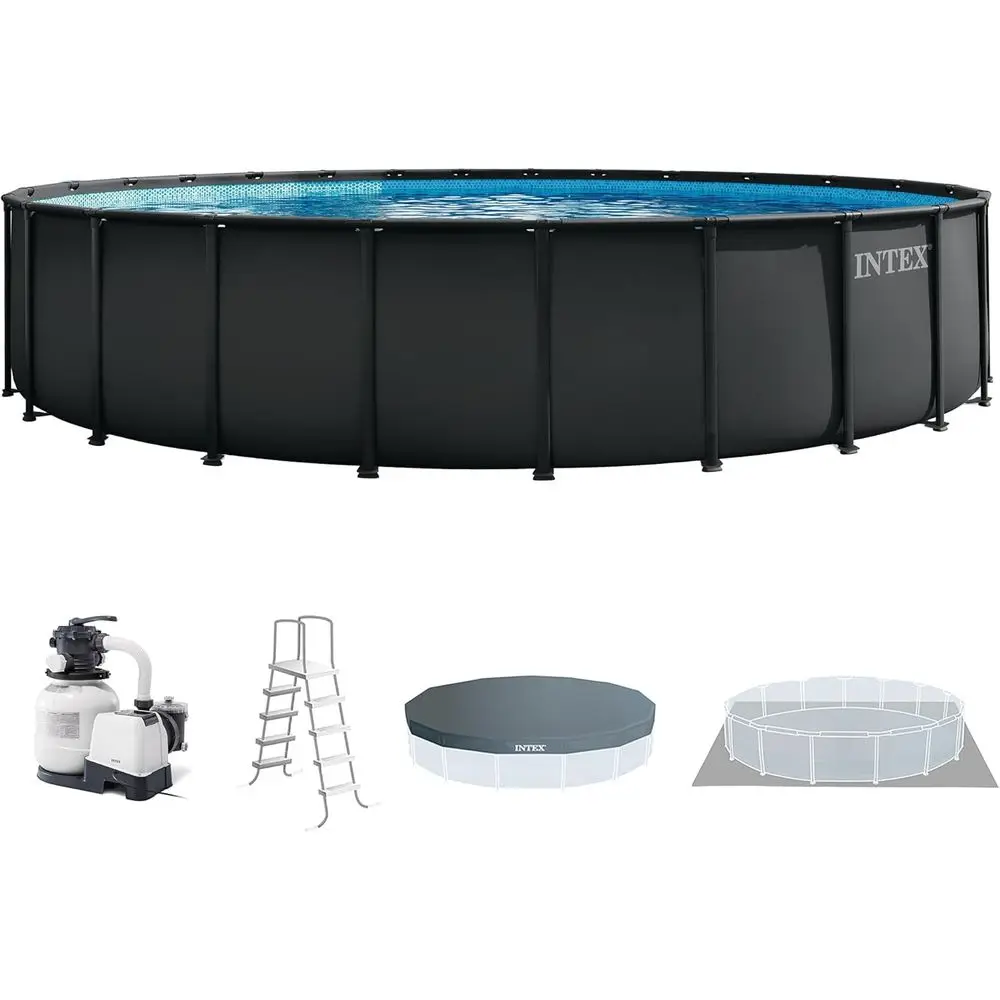 Pool Ladder Above Ground - Piscina redonda sobre el suelo de