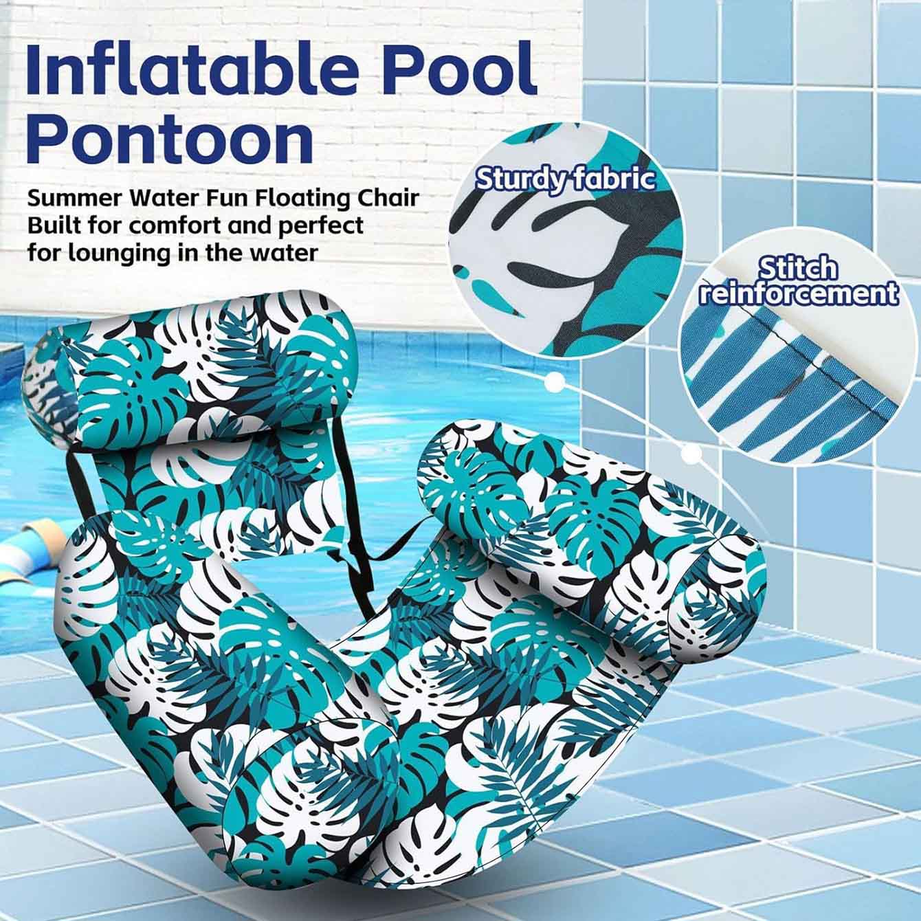 1PC Silla Flotante Inflable pa - Pool Lounger Inflatable reseña y precio