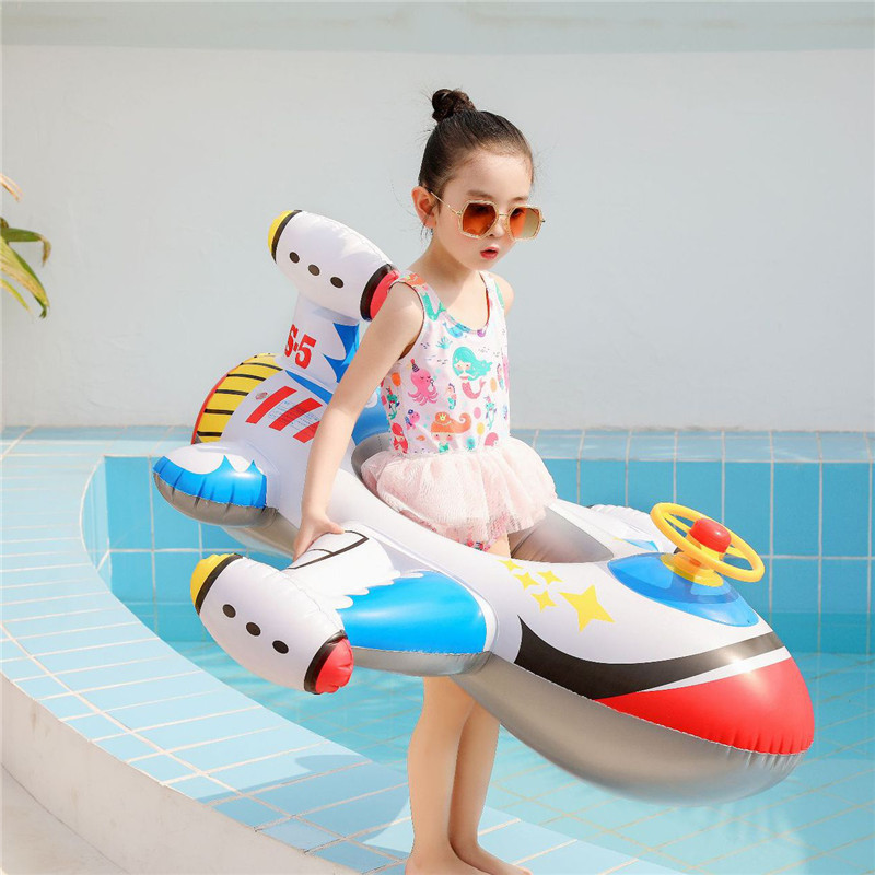 Flotador de avión circular par - Pool Float Ring Inflatable reseña y precio
