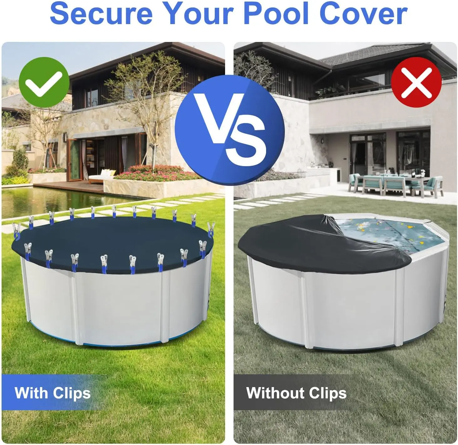 6/12 Uds Clips para cubierta d - Pool Ladder Above Ground reseña y precio
