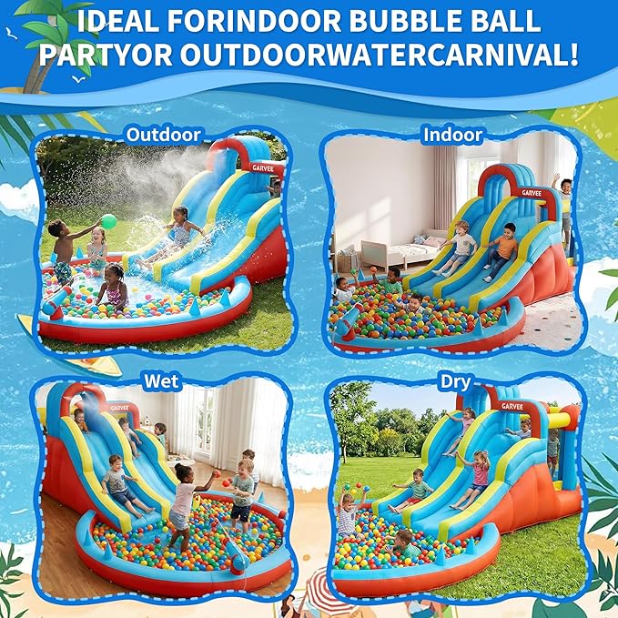 Parque Acuático Inflable 8 en  - Water Slide Inflatable reseña y precio