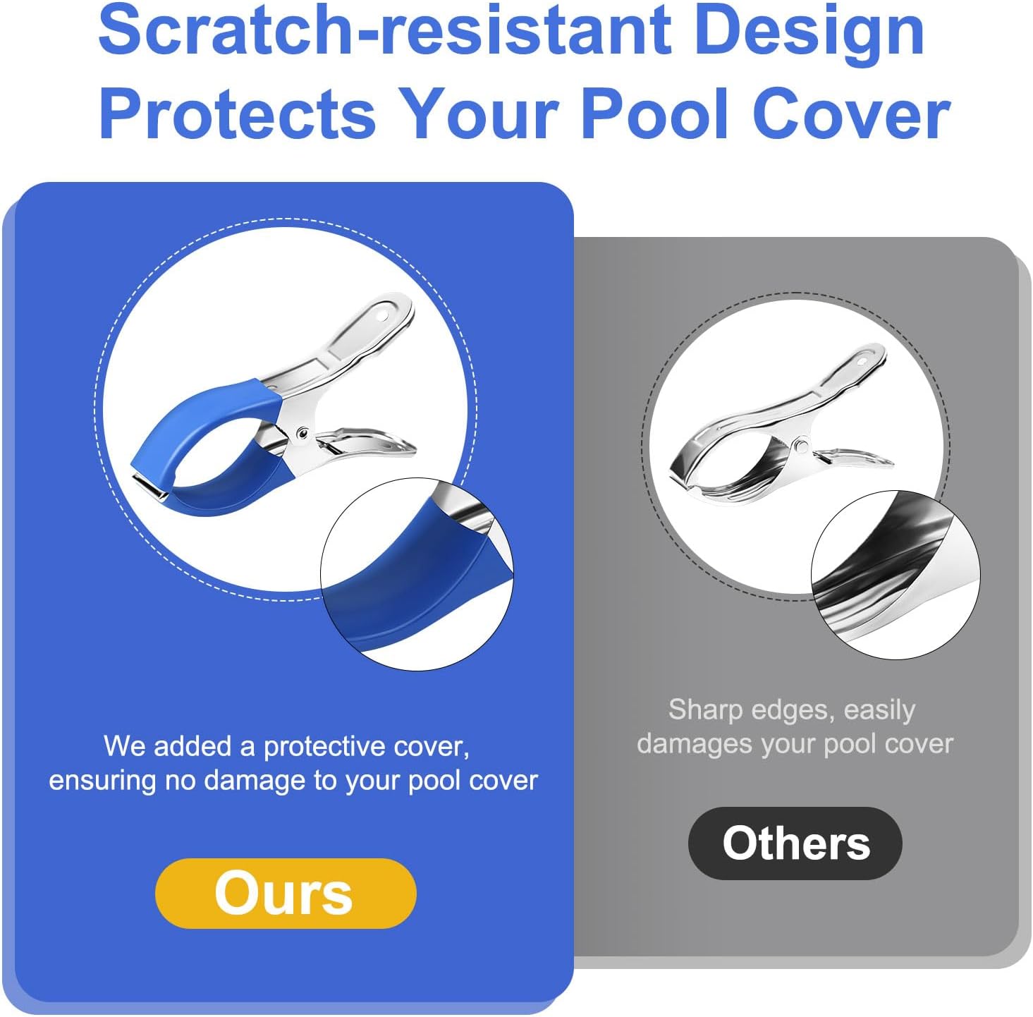 6 clips duraderos de acero ino - Pool Ladder Above Ground reseña y precio