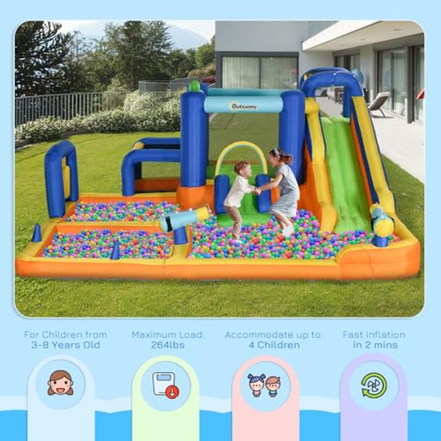 Tobogán acuático inflable 7 en - Water Slide Inflatable reseña y precio