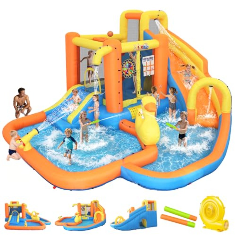 Parque acuático inflable para  - Water Slide Inflatable reseña y precio