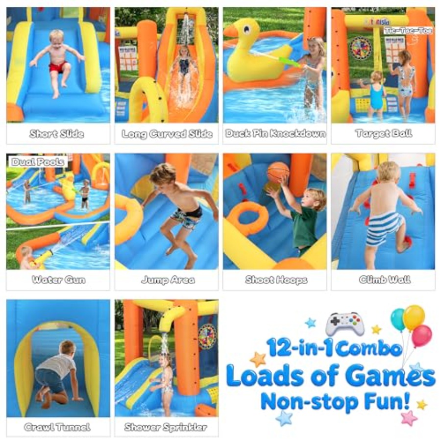 Parque acuático inflable para  - Water Slide Inflatable reseña y precio
