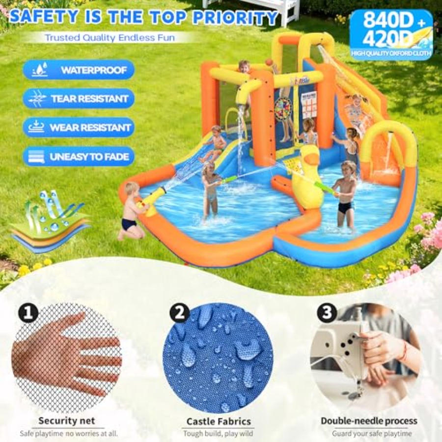 Parque acuático inflable para  - Water Slide Inflatable reseña y precio