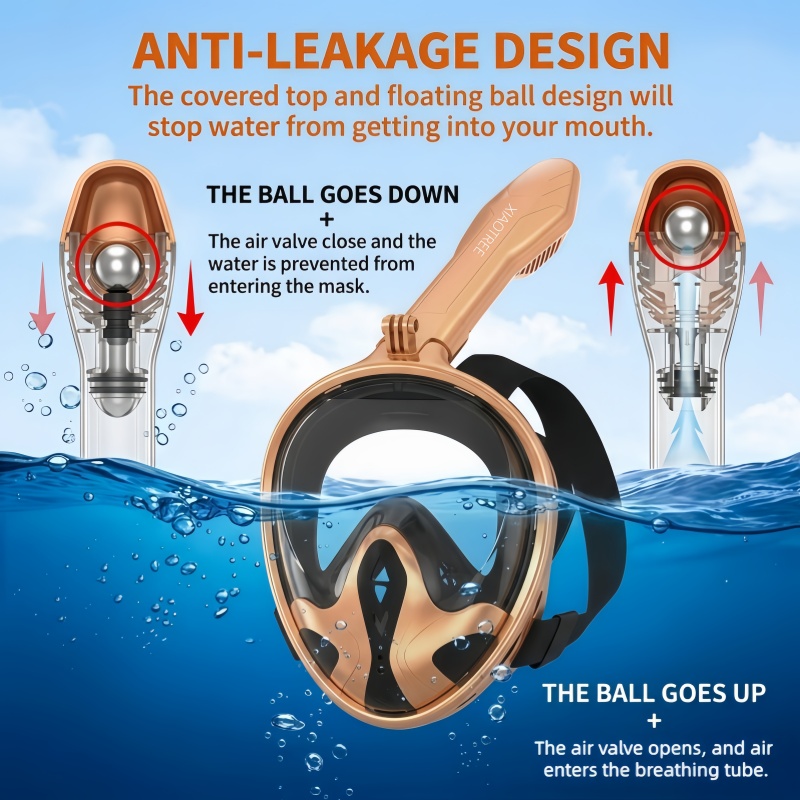 Máscara de Snorkel de Cara Com - Snorkel Mask Full Face reseña y precio