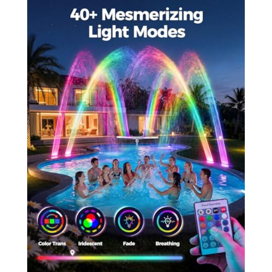 Fuente solar para piscinas ent - Pool Light Solar Rechargeable reseña y precio