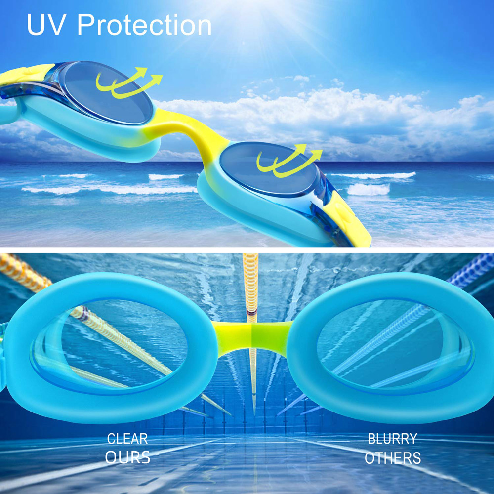 Gafas de natación para niños j - Swim Goggles Anti Fog Uv reseña y precio
