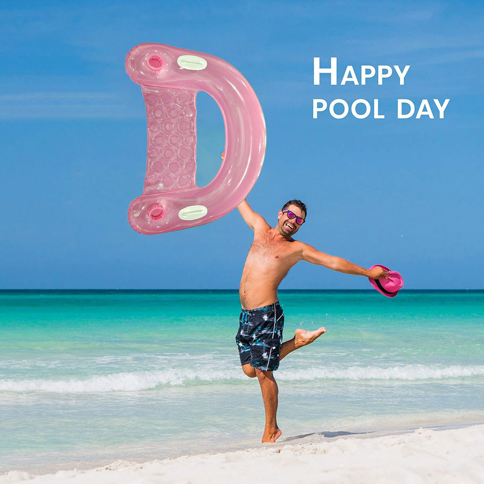 Tumbona flotante de PVC con po - Pool Lounger Inflatable reseña y precio