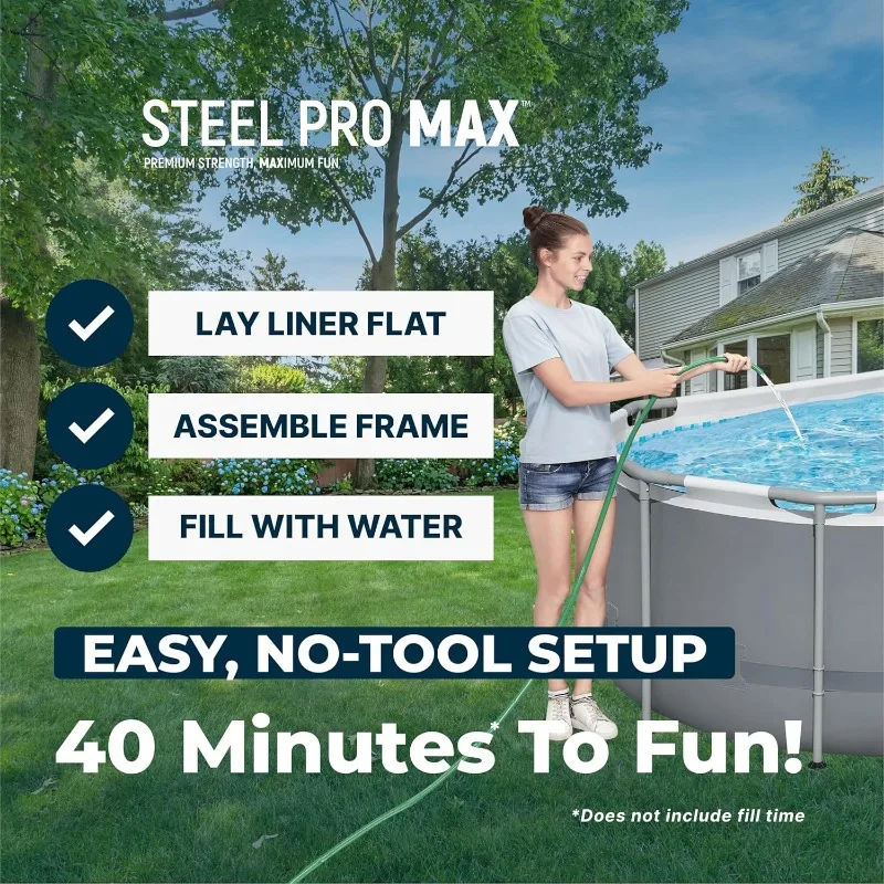 Piscina Elevada Ovalada Bestwa - Pool Ladder Above Ground reseña y precio