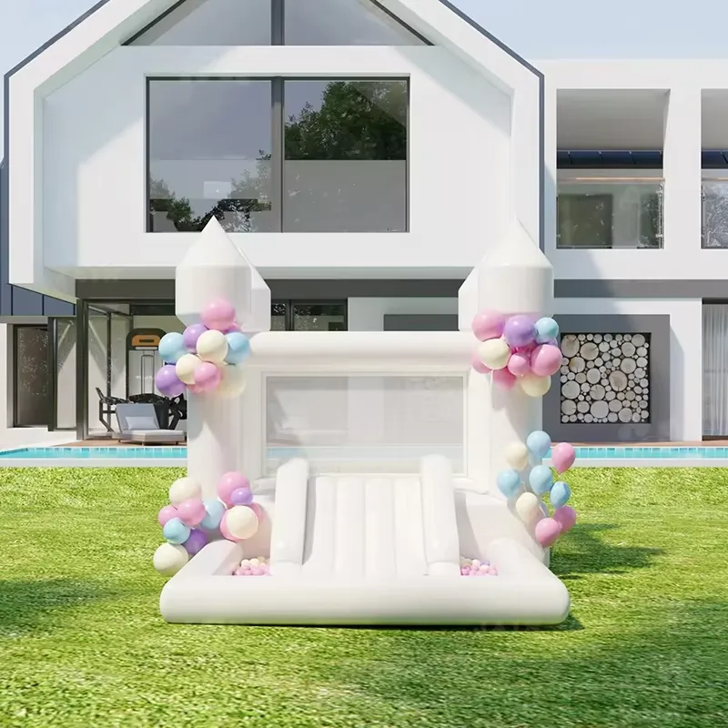 Castillo Inflable Blanco de 20 - Water Slide Inflatable reseña y precio