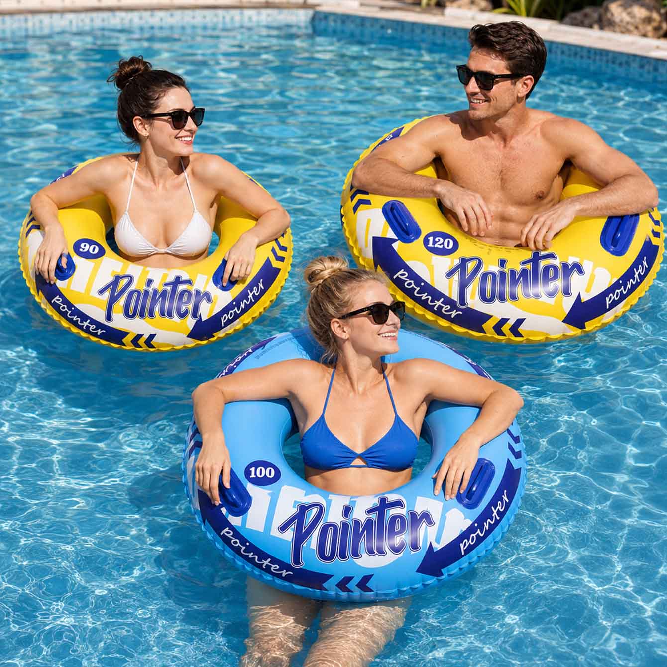 1 unidad de flotador inflable  - Pool Float Ring Inflatable reseña y precio